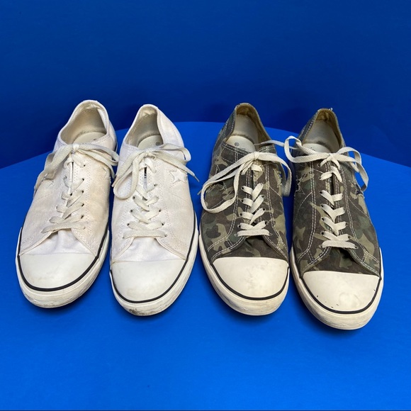 1DAY SALE! 2 Pairs Men’s Converse One Star Size 12 - Picture 1 of 4